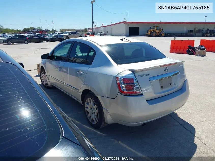 2012 Nissan Sentra 2.0 S VIN: 3N1AB6AP4CL765185 Lot: 40466690