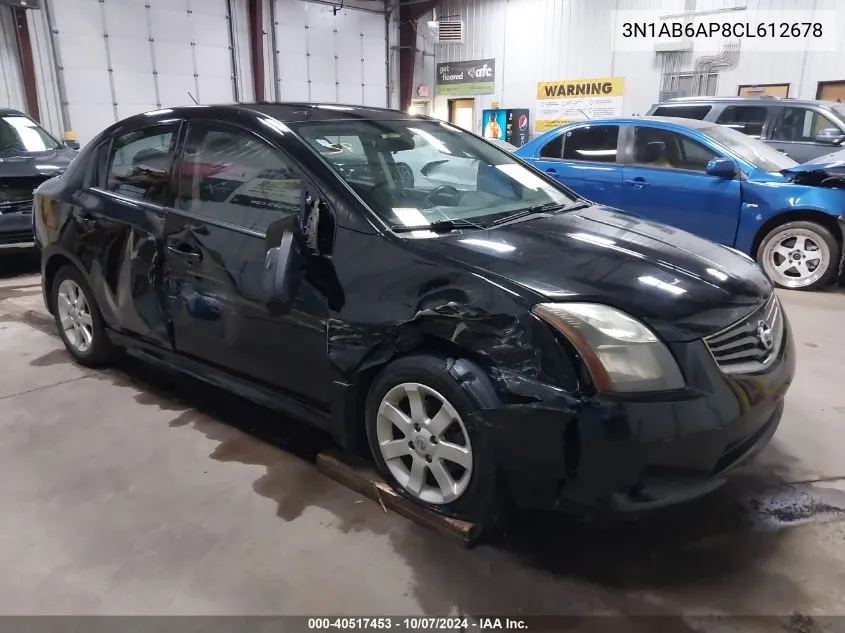 3N1AB6AP8CL612678 2012 Nissan Sentra 2.0 Sr