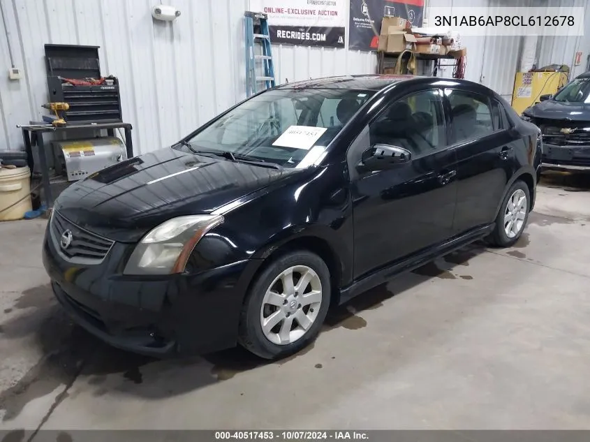 3N1AB6AP8CL612678 2012 Nissan Sentra 2.0 Sr