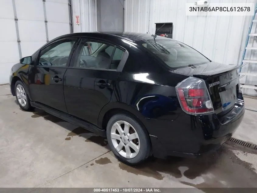 2012 Nissan Sentra 2.0 Sr VIN: 3N1AB6AP8CL612678 Lot: 40517453