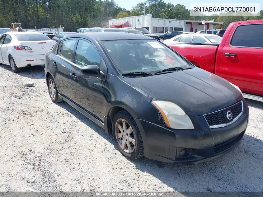 2012 Nissan Sentra 2.0 Sr VIN: 3N1AB6AP0CL770061 Lot: 40608203