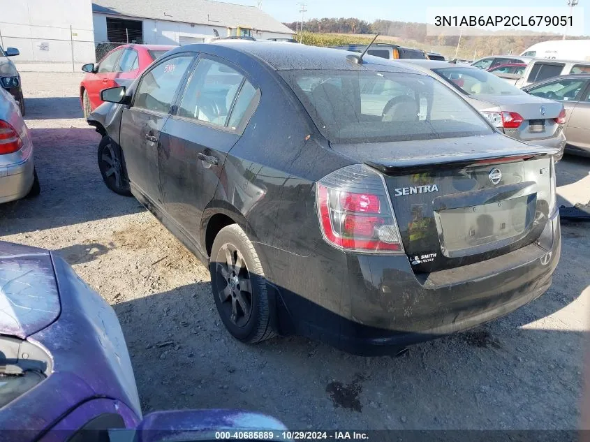 2012 Nissan Sentra 2.0 Sr VIN: 3N1AB6AP2CL679051 Lot: 40685889