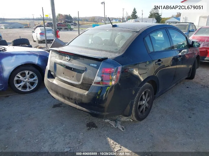 2012 Nissan Sentra 2.0 Sr VIN: 3N1AB6AP2CL679051 Lot: 40685889