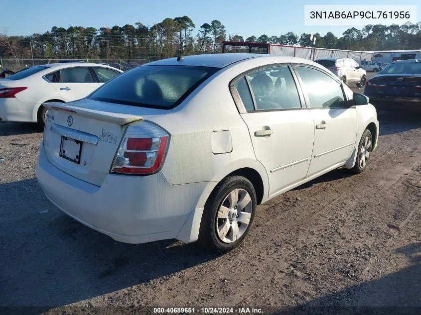 3N1AB6AP9CL761956 2012 Nissan Sentra 2.0