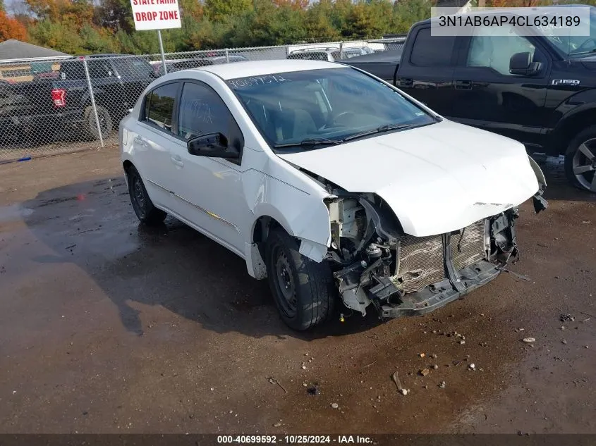 3N1AB6AP4CL634189 2012 Nissan Sentra 2.0 S