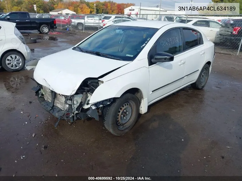 3N1AB6AP4CL634189 2012 Nissan Sentra 2.0 S