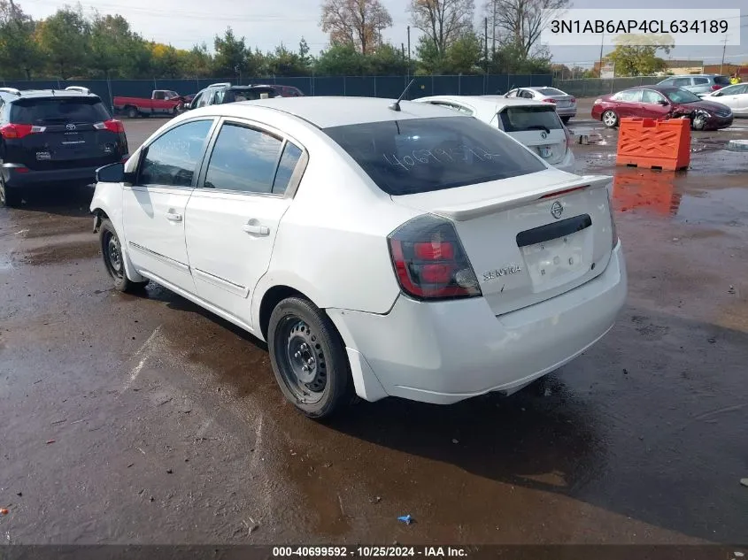 3N1AB6AP4CL634189 2012 Nissan Sentra 2.0 S