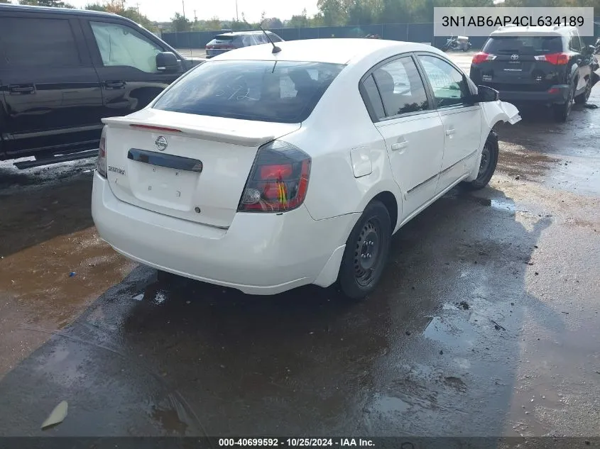 3N1AB6AP4CL634189 2012 Nissan Sentra 2.0 S