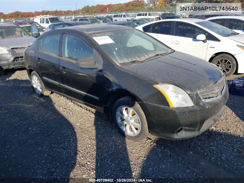 2012 Nissan Sentra 2.0 Sl VIN: 3N1AB6AP1CL745640 Lot: 40709402