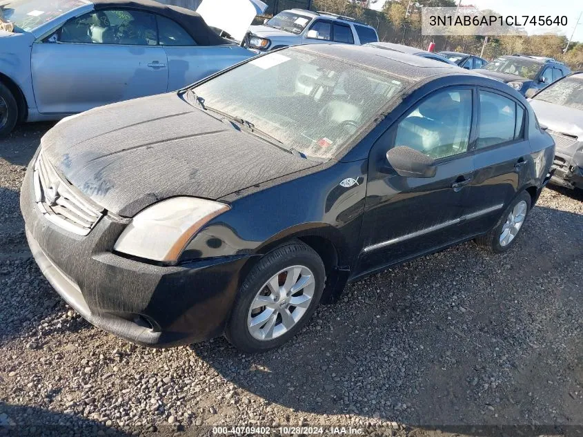 2012 Nissan Sentra 2.0 Sl VIN: 3N1AB6AP1CL745640 Lot: 40709402