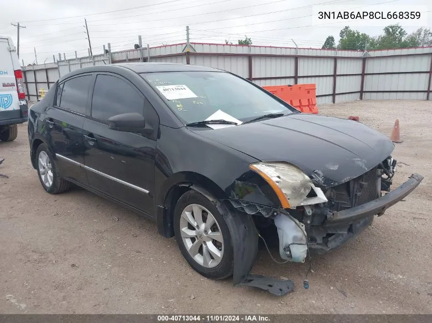 2012 Nissan Sentra 2.0 Sl VIN: 3N1AB6AP8CL668359 Lot: 40713044