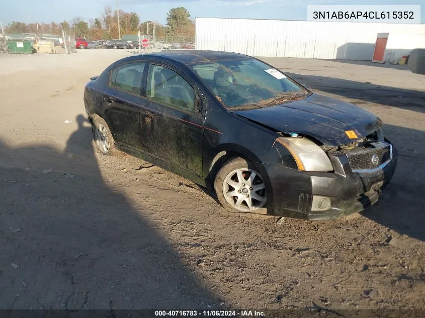 2012 Nissan Sentra 2.0 Sr VIN: 3N1AB6AP4CL615352 Lot: 40716783