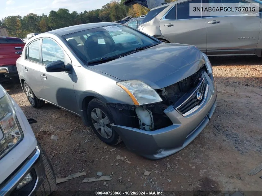 2012 Nissan Sentra 2.0 VIN: 3N1AB6AP5CL757015 Lot: 40723868