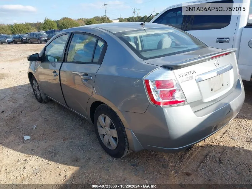 2012 Nissan Sentra 2.0 VIN: 3N1AB6AP5CL757015 Lot: 40723868