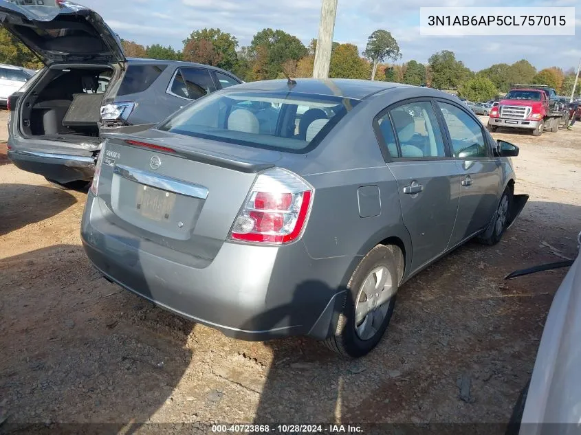 2012 Nissan Sentra 2.0 VIN: 3N1AB6AP5CL757015 Lot: 40723868