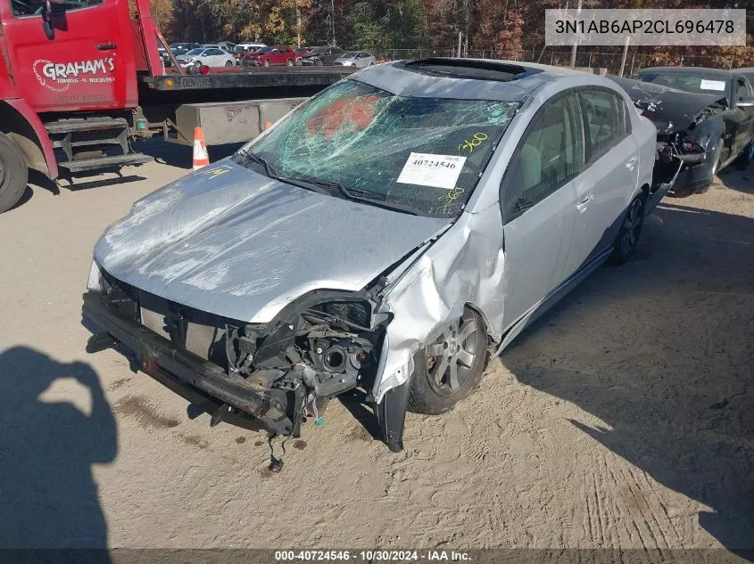 3N1AB6AP2CL696478 2012 Nissan Sentra 2.0 Sr