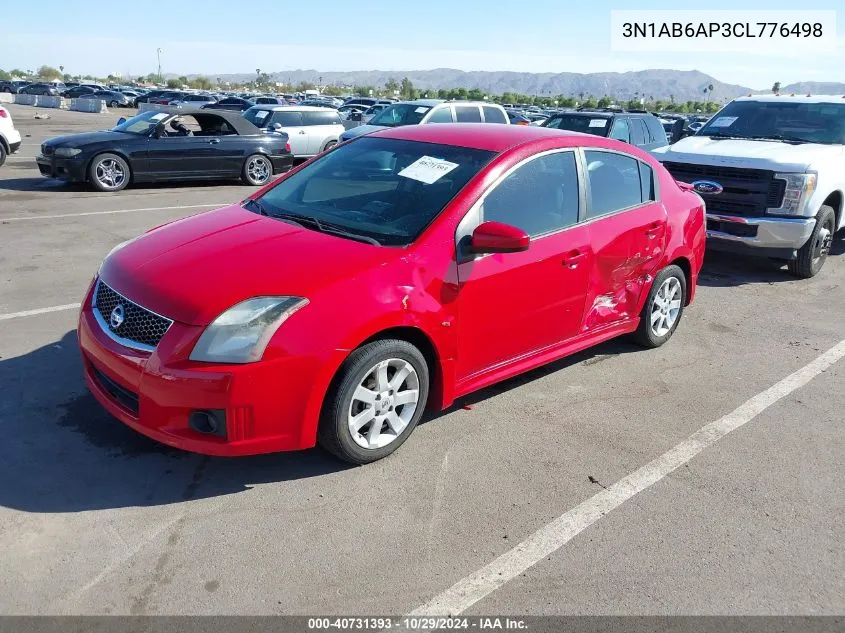 2012 Nissan Sentra 2.0 Sr VIN: 3N1AB6AP3CL776498 Lot: 40731393