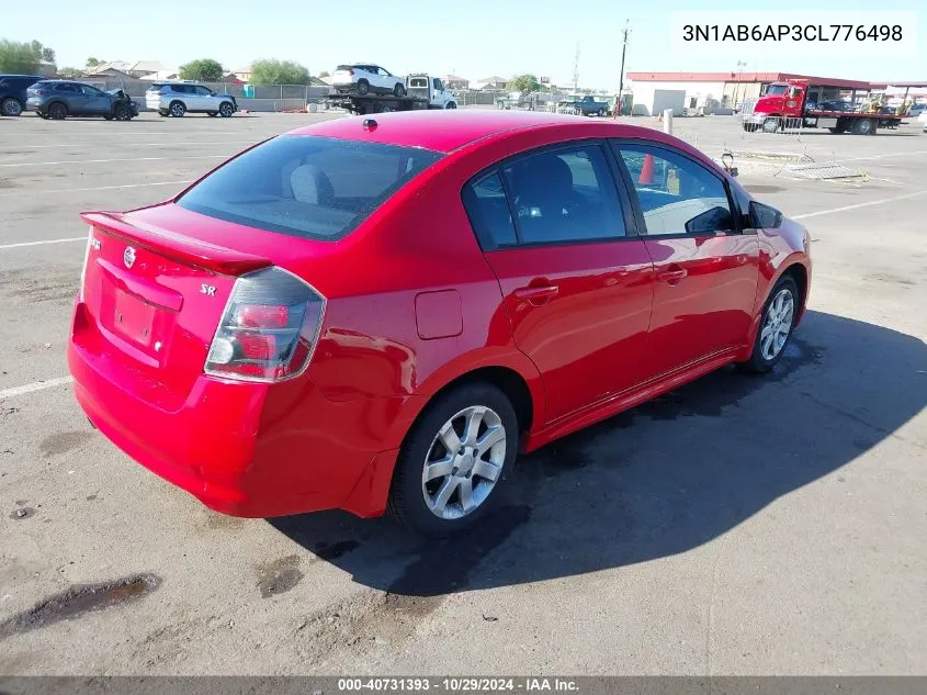 2012 Nissan Sentra 2.0 Sr VIN: 3N1AB6AP3CL776498 Lot: 40731393