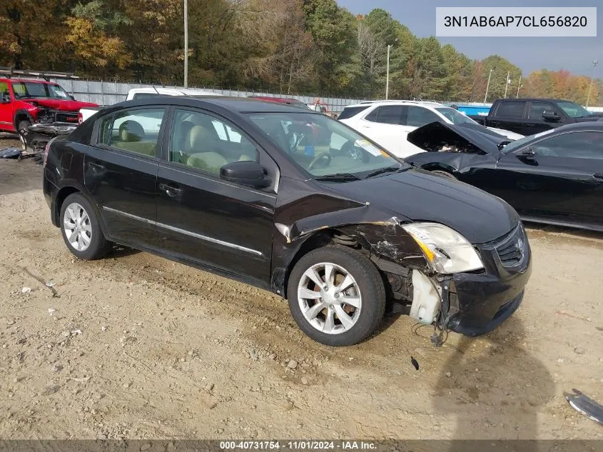 2012 Nissan Sentra 2.0 Sl VIN: 3N1AB6AP7CL656820 Lot: 40731754