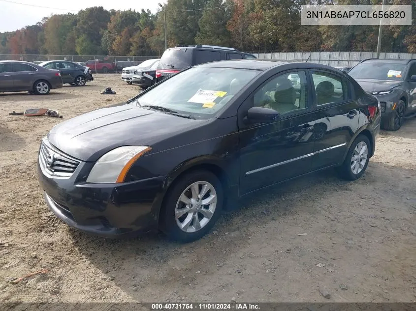 2012 Nissan Sentra 2.0 Sl VIN: 3N1AB6AP7CL656820 Lot: 40731754