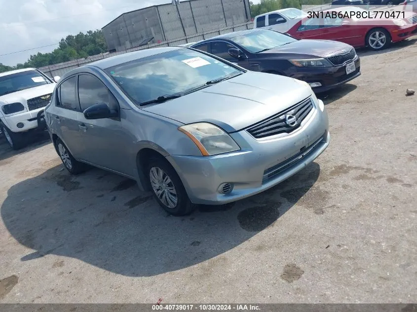 2012 Nissan Sentra 2.0 VIN: 3N1AB6AP8CL770471 Lot: 40739017