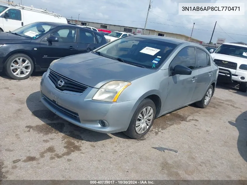 2012 Nissan Sentra 2.0 VIN: 3N1AB6AP8CL770471 Lot: 40739017