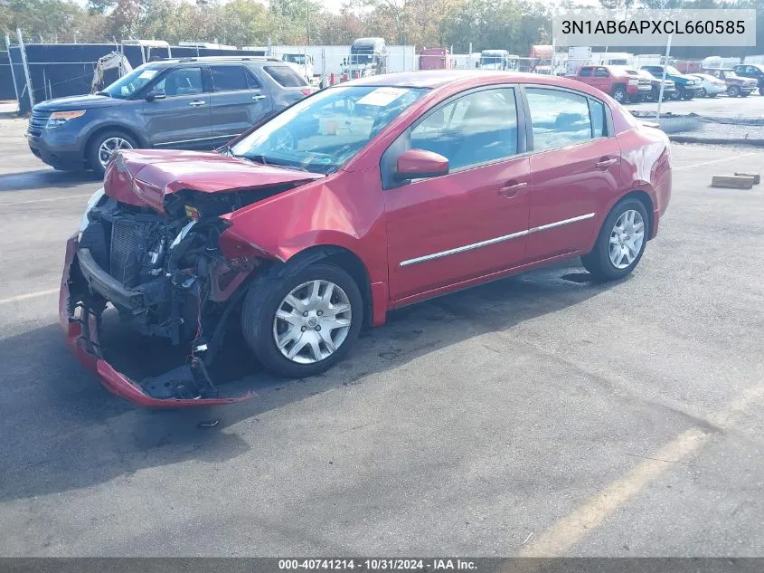 2012 Nissan Sentra 2.0 S VIN: 3N1AB6APXCL660585 Lot: 40741214