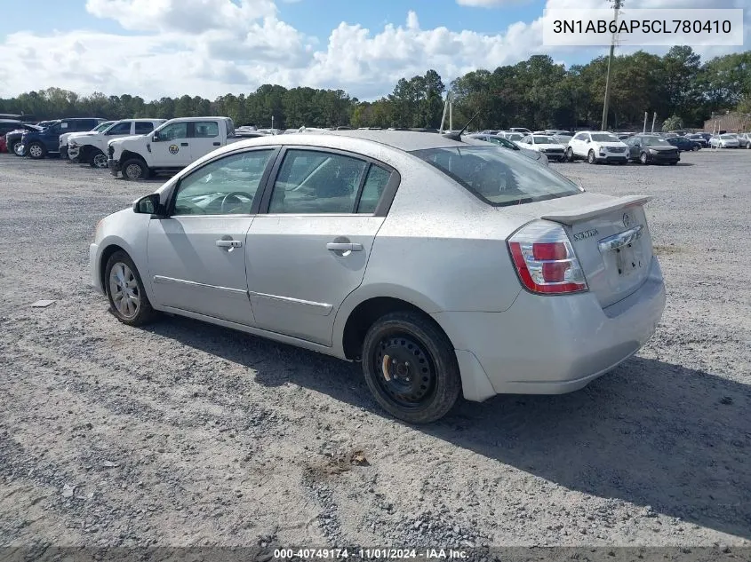 2012 Nissan Sentra 2.0 S VIN: 3N1AB6AP5CL780410 Lot: 40749174