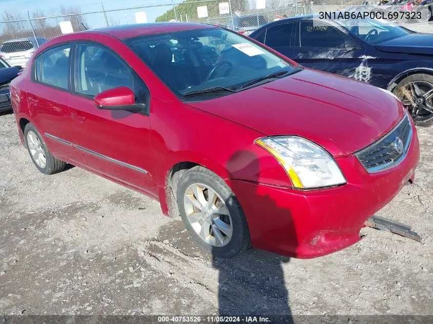 2012 Nissan Sentra 2.0 Sl VIN: 3N1AB6AP0CL697323 Lot: 40753526