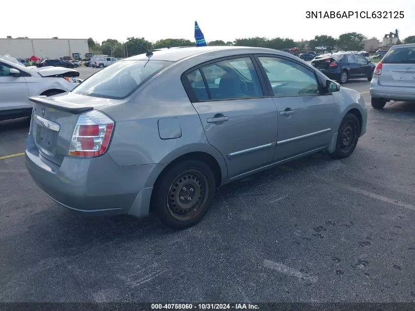 2012 Nissan Sentra 2.0 S VIN: 3N1AB6AP1CL632125 Lot: 40758060