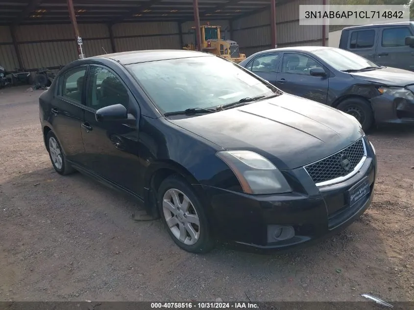 2012 Nissan Sentra 2.0 Sr VIN: 3N1AB6AP1CL714842 Lot: 40758516