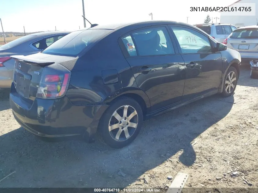 2012 Nissan Sentra 2.0 Sr VIN: 3N1AB6AP2CL614765 Lot: 40764718