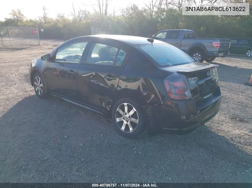 2012 Nissan Sentra 2.0 Sr VIN: 3N1AB6AP8CL613622 Lot: 40786757