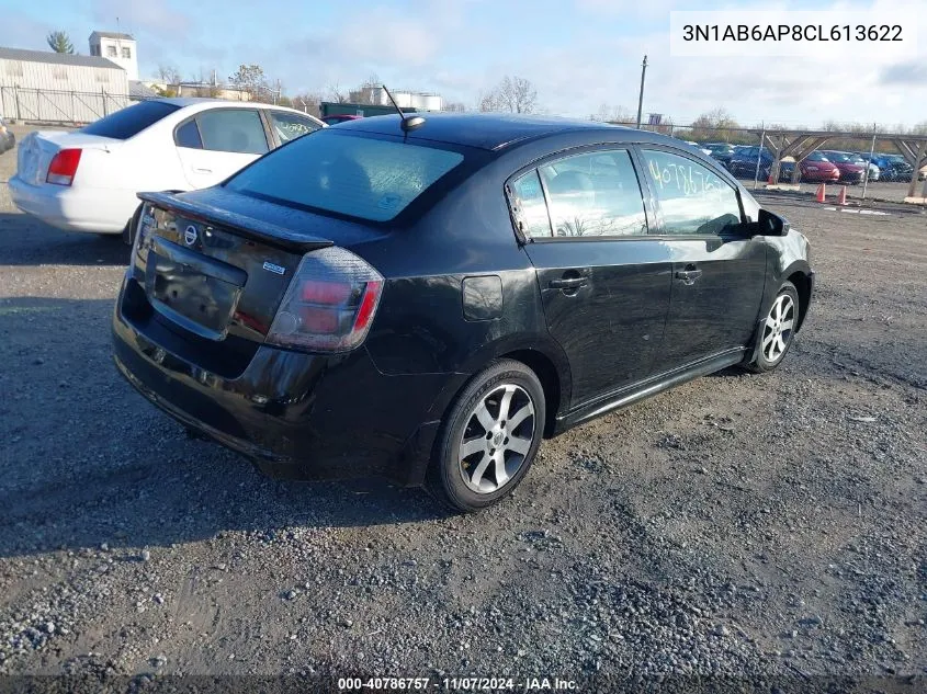 2012 Nissan Sentra 2.0 Sr VIN: 3N1AB6AP8CL613622 Lot: 40786757