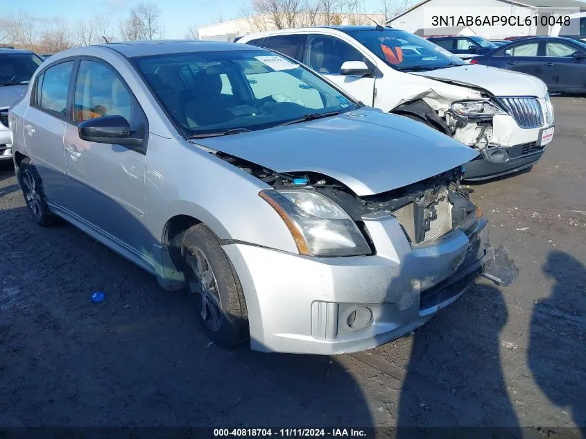 2012 Nissan Sentra 2.0 Sr VIN: 3N1AB6AP9CL610048 Lot: 40818704