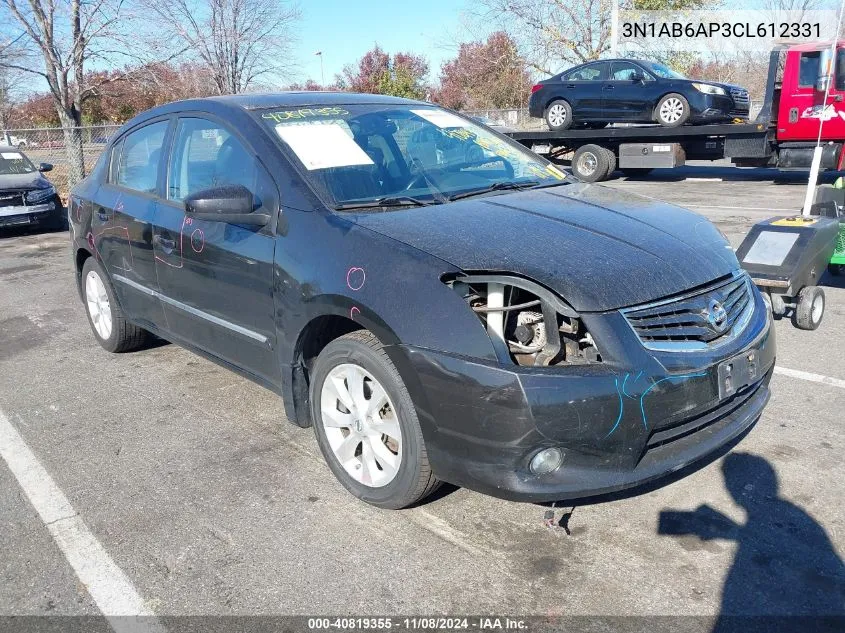 2012 Nissan Sentra 2.0 Sl VIN: 3N1AB6AP3CL612331 Lot: 40819355