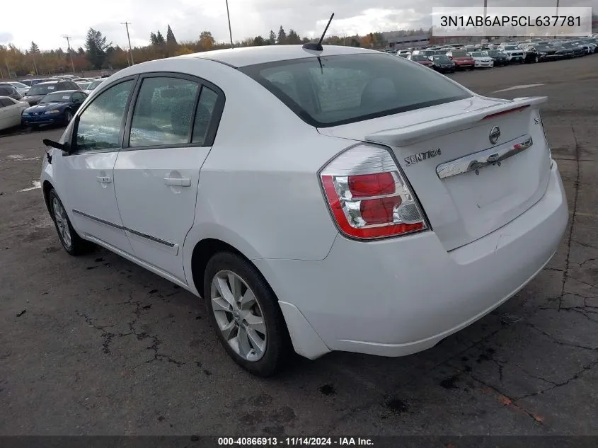 3N1AB6AP5CL637781 2012 Nissan Sentra 2.0 Sl