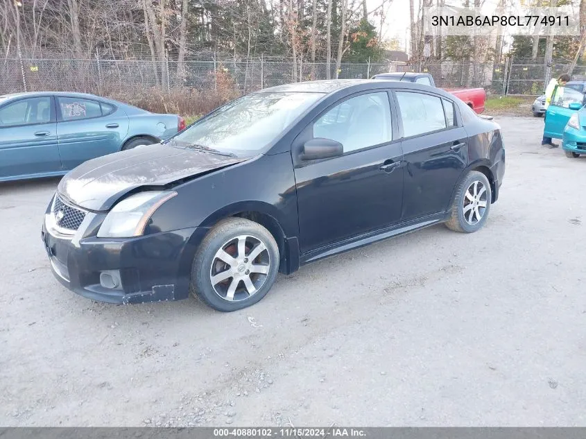 2012 Nissan Sentra 2.0 Sr VIN: 3N1AB6AP8CL774911 Lot: 40880102