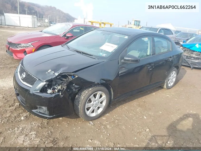 2012 Nissan Sentra 2.0 Sr VIN: 3N1AB6AP0CL662264 Lot: 40887085