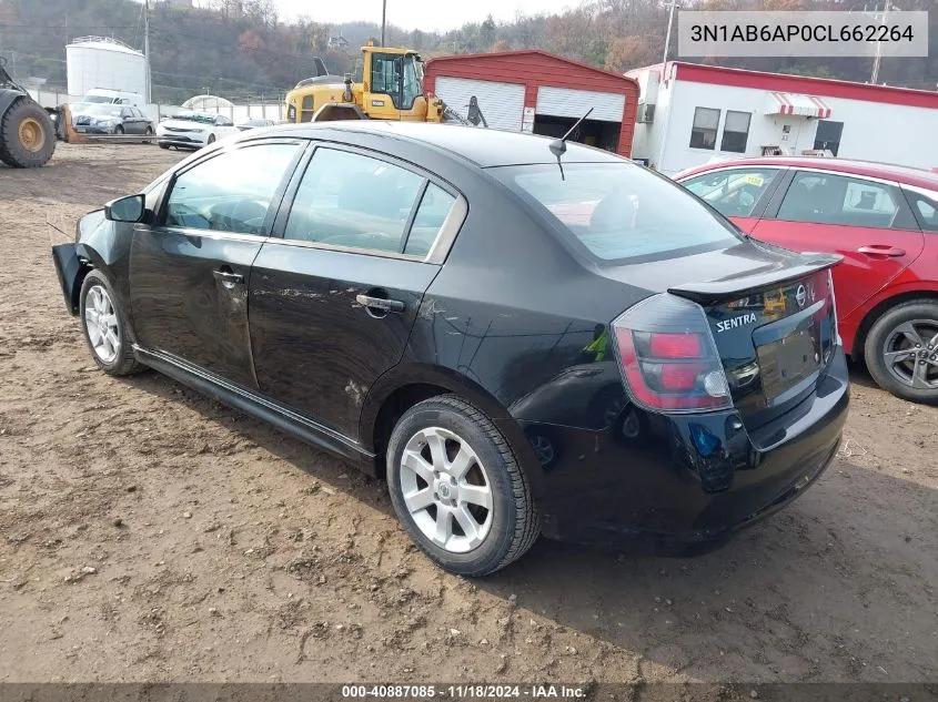 2012 Nissan Sentra 2.0 Sr VIN: 3N1AB6AP0CL662264 Lot: 40887085