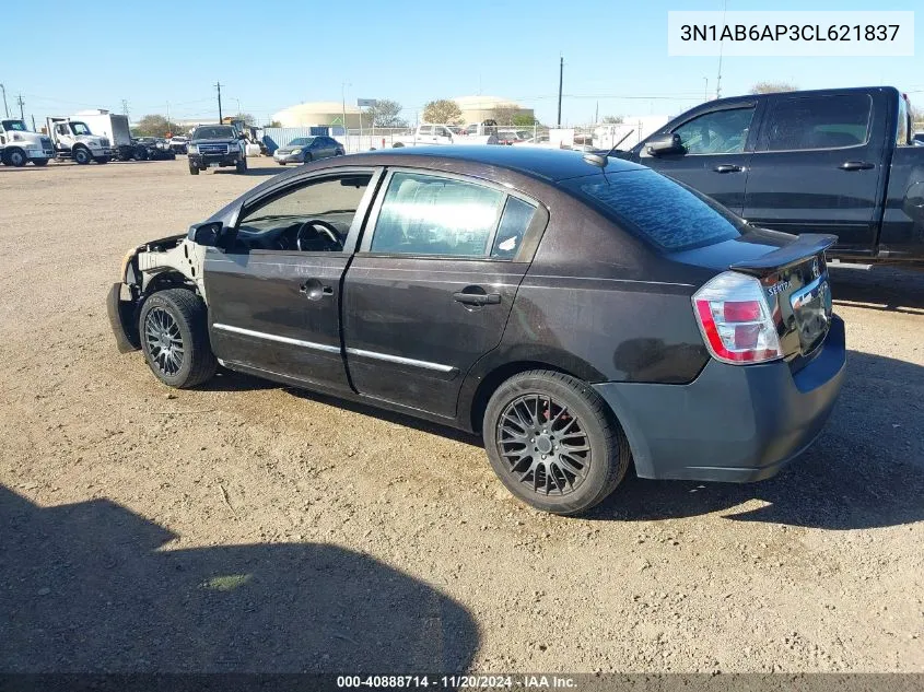 2012 Nissan Sentra 2.0 S VIN: 3N1AB6AP3CL621837 Lot: 40888714