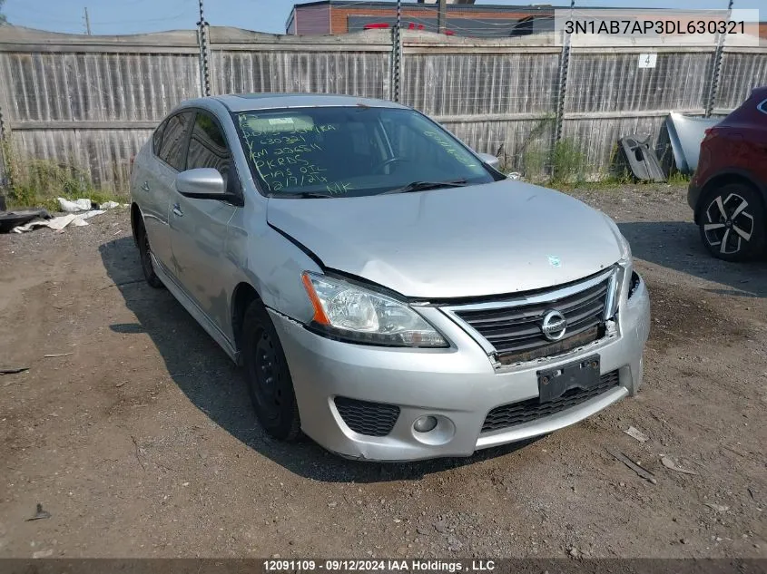 2013 Nissan Sentra VIN: 3N1AB7AP3DL630321 Lot: 12091109