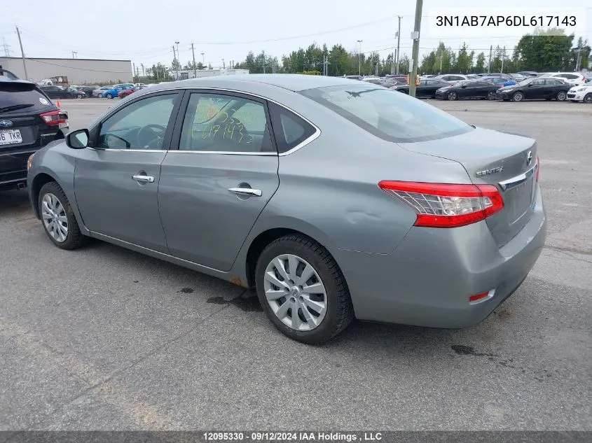 3N1AB7AP6DL617143 2013 Nissan Sentra