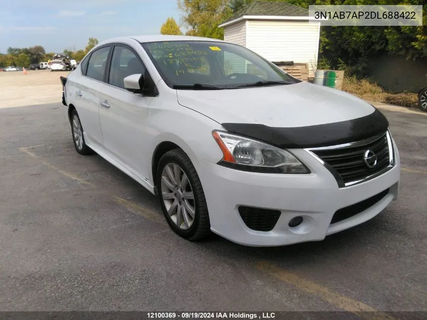 2013 Nissan Sentra S/Sv/Sr/Sl VIN: 3N1AB7AP2DL688422 Lot: 12100369