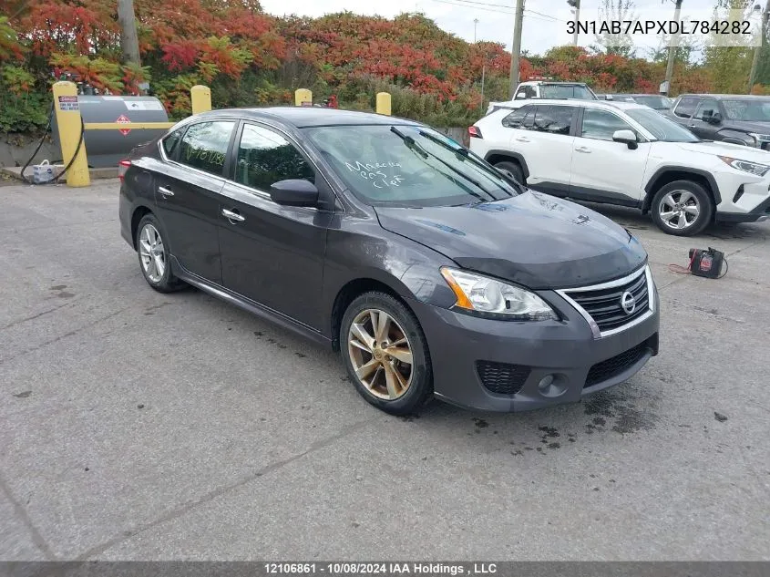 2013 Nissan Sentra VIN: 3N1AB7APXDL784282 Lot: 12106861