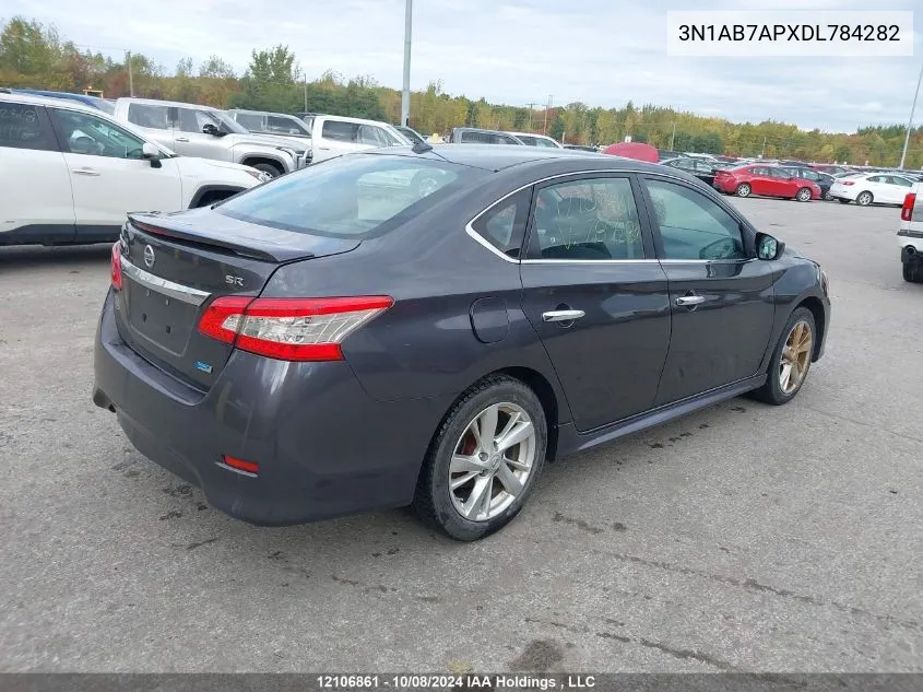 2013 Nissan Sentra VIN: 3N1AB7APXDL784282 Lot: 12106861