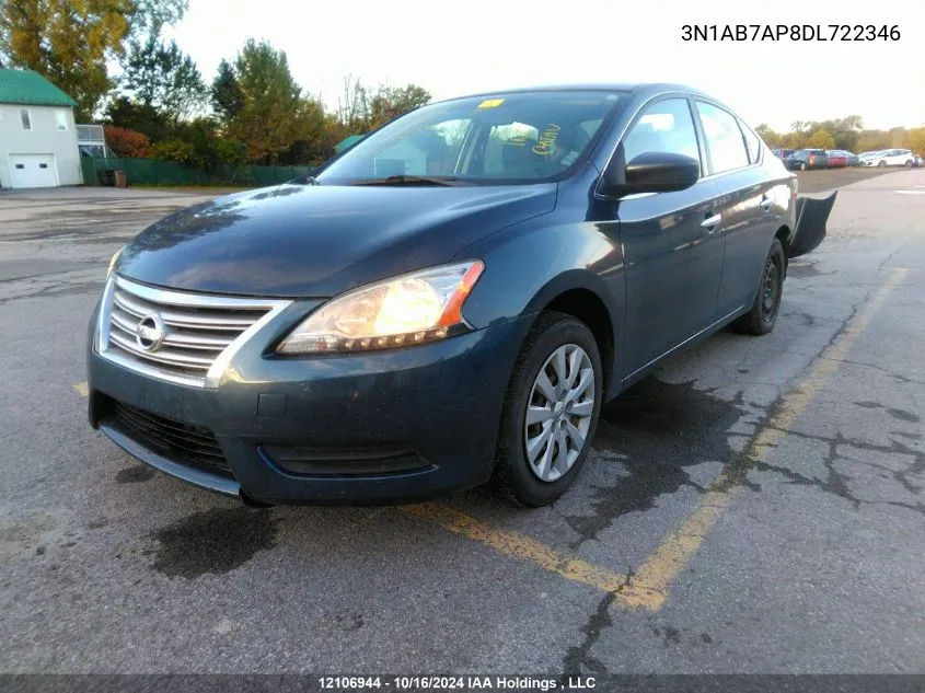 2013 Nissan Sentra VIN: 3N1AB7AP8DL722346 Lot: 12106944