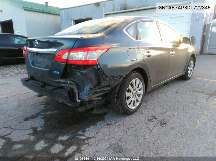 2013 Nissan Sentra VIN: 3N1AB7AP8DL722346 Lot: 12106944