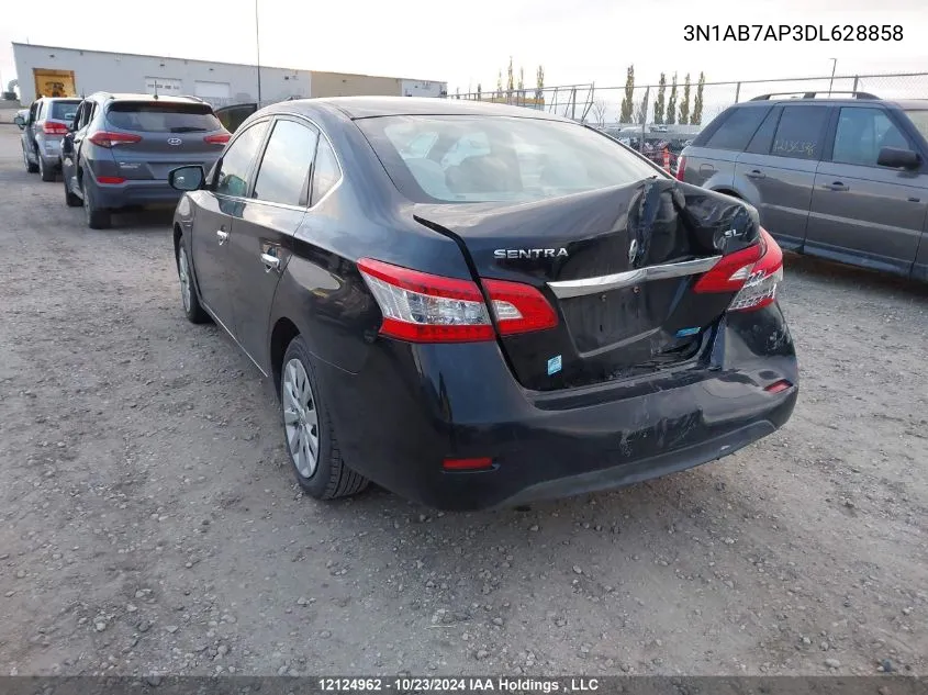 2013 Nissan Sentra VIN: 3N1AB7AP3DL628858 Lot: 12124962