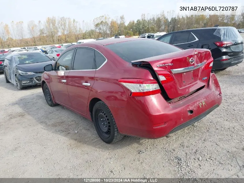 2013 Nissan Sentra VIN: 3N1AB7AP6DL720787 Lot: 12128050